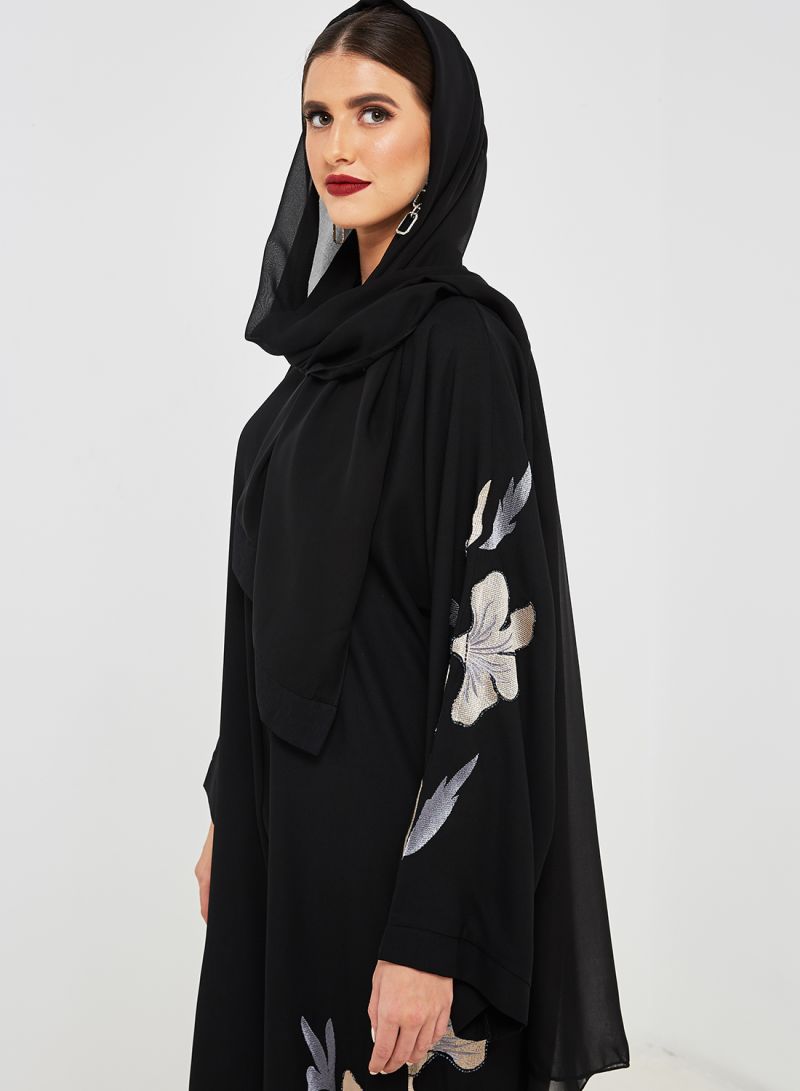 Floral Embroidered Abaya