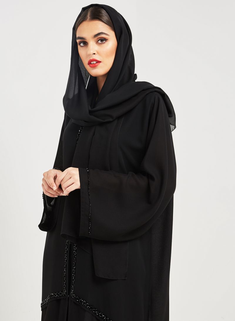 black Beads Abaya