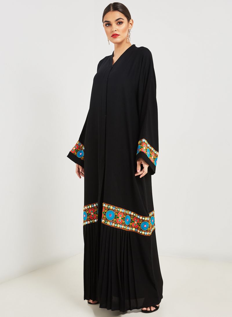 embroidered abaya