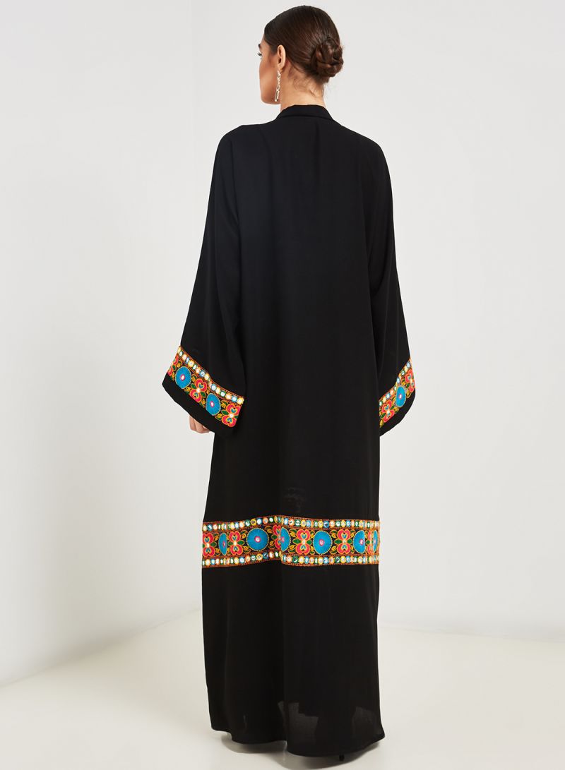 embroidered abaya