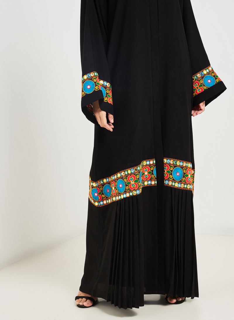 embroidered abaya