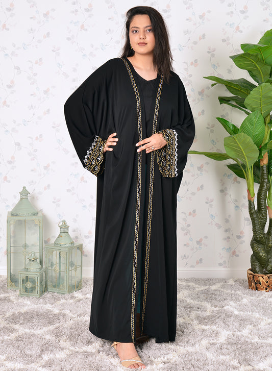 embroidered abaya