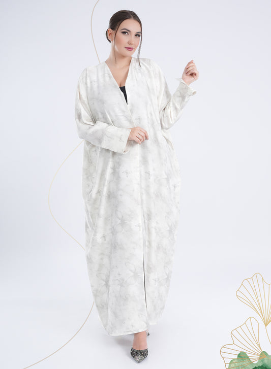 Bahraini Style Self-Printed Plain Bisht Abaya for Effortless Elegance | Bsi4147