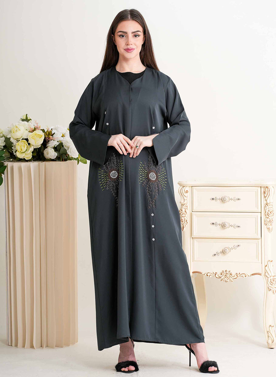Women’s Stylish Abaya with Bead Detailing | Bsi4277