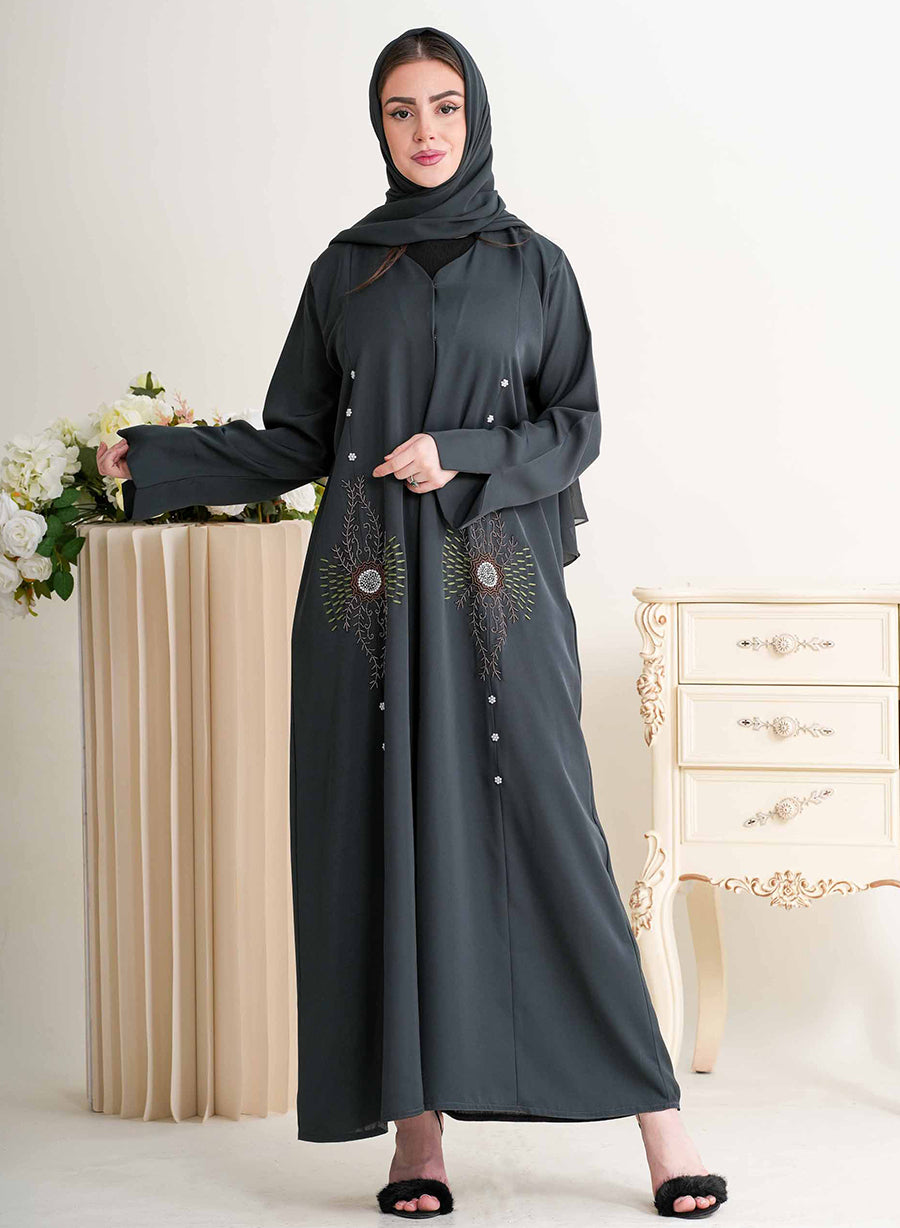 Women’s Stylish Abaya with Bead Detailing | Bsi4277