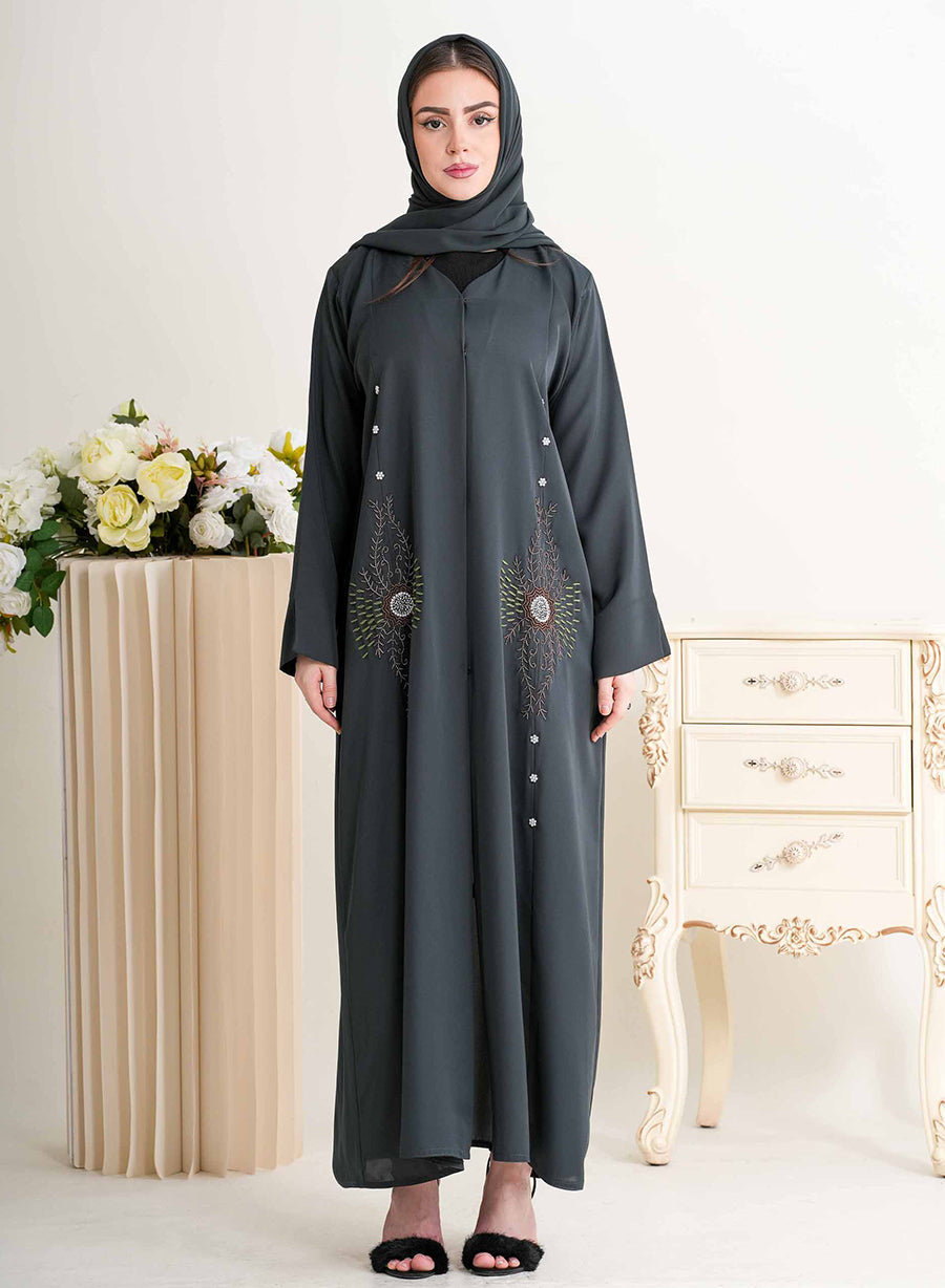 Women’s Stylish Abaya with Bead Detailing | Bsi4277