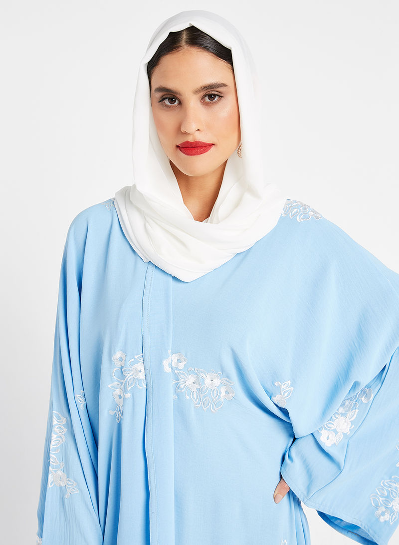 Floral embroidered abaya dubai