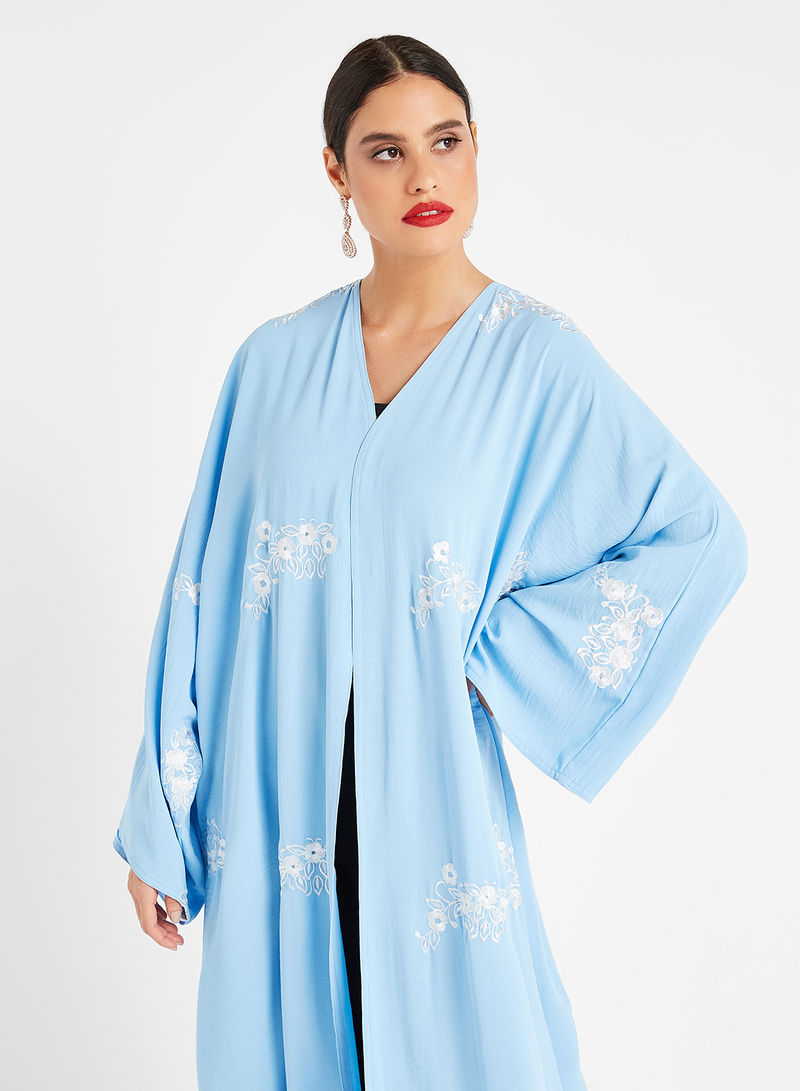Bsi3167-Floral Embroidered Abaya