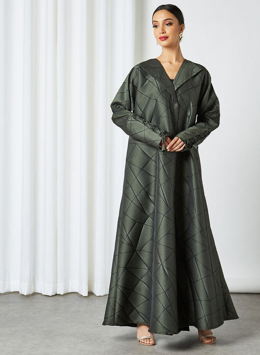 coat collar abaya